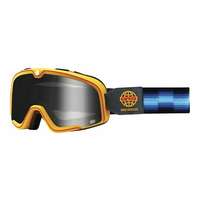 100% Szemüveg 100% BARSTOW Race Service kék-arany-fekete (ezüst plexiüveg)