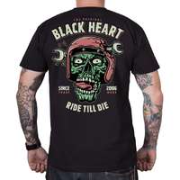 Black Heart Férfi póló Fekete szív lovagol, amíg meg nem hal