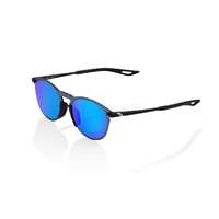 100% 100% LEGERE ROUND Soft Tact Black fekete napszemüveg (kék króm lencsével)