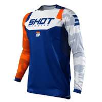 Shot Shot Contact Camo Motocross Jersey kék-fehér-narancssárga kiárusítás