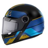 MT Helmets MT Jarama 68TH C7 zárt bukósisak fekete-arany-kék