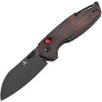 TENABLE KNIVES Tenable Knives Model 6 Blackwash 14C28N, Piros & Fekete G-mascus T1022V7