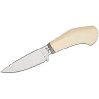 Lionsteel Lionsteel fix pengés kés M390 penge, FEHÉR Micarta markolat, Ti védő, bőr tok WL1 MW