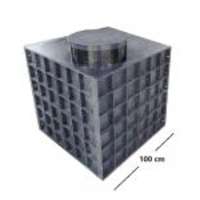 6.4.2 DN 1000/1300 műanyag SZÖGLETES akna, lépésálló tetővel;