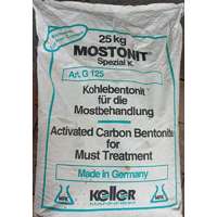  Bentonit Mostonit Spezial K. 1 kg Aktívszenes derítéshez.