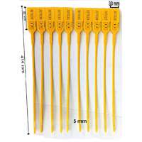 Biztonsági műanyag plomba 40 cm, szálhossz 33 cm Fémbetétes sorszámozott.