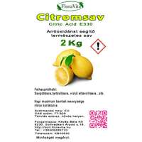  Citromsav 100 %-os. Étkezési minőség 2 kg monohidrát