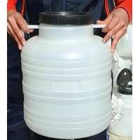 STERK PLAST SRL Műanyag hordó 10 l-es (fehér) füles ballon csavaros tetővel