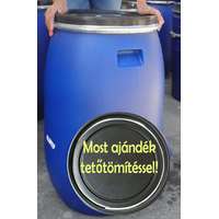 STERK PLAST SRL Műanyag hordó 120 l-es. Ajándék tetőtömítéssel (kék) ballon bilincses.