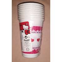  Hello Kitty Cherry műanyagpohár, 200 ml, 8 db