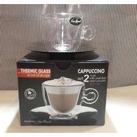 LUIGI BORMIOLI Luigi Bormioli Thermic Glass Cappuccino szett, duplafalú üveg csésze, 16,5 cl, 2 db, 198152