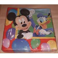  Mickey és barátai: Donald és Pluto szalvéta, 33X33 cm, 2 rétegű, 20 db