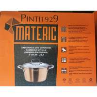 Pintinox Pintinox Materic bevonatos-indukciós lábos+üvegfedő, rm. nyéllel, 20 cm, 144781