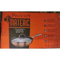 Pintinox Pintinox Materic indukciós-bevonatos wok+üvegfedő rm. nyéllel, 28 cm, 144786