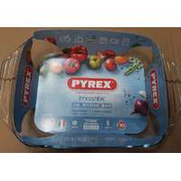 PYREX PYREX IRRESISTIBLE szögletes sütőtál füllel, üveg, 35X23x6 cm, 2,9 liter, 203192