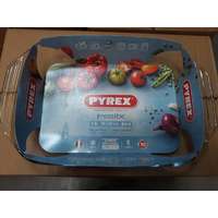 PYREX PYREX IRRESISTIBLE szögletes sütőtál füllel, üveg, 39X25x7 cm, 4 liter, 203193