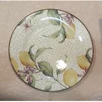 Tognana Tognana citrom mintás lapos tányér, kerámia, 18,5cm