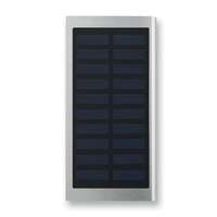 MOB 8000 mAh power bank külső akkumulátor napelemmel ezüst