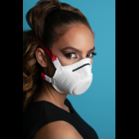 Perfetto Perfetto FFP3 légzésvédő kemény kialakítású maszk - szelep nélküli - 5 db - fehér