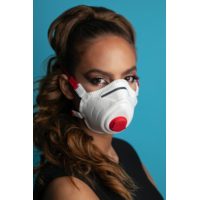JINHUA MEIXIN PROTECTIVE EQUIPMENT FACTORY Perfetto FFP3 légzésvédő kemény kialakítású maszk - szelepes - 5 db - fehér