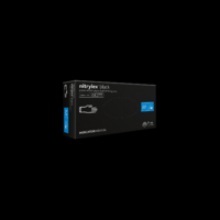Mercator Mercator nitrylex® black fekete orvosi púdermentes nitril kesztyű - M - Fekete