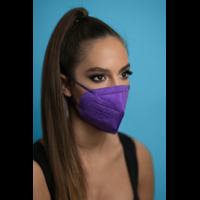 Jada Jada 7-rétegű FFP3 CE 0370 szelep nélküli fülpántos lila maszk - 20 db - lila