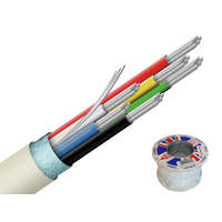CQR Biztonságtechnikai kábel, 6-eres ,ónozott sodrott réz erek, alumíniumfólia árnyékolás és földvezeték