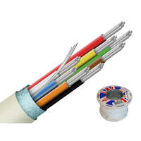 CQR Biztonságtechnikai kábel, 8-eres ,ónozott sodrott réz erek, alumíniumfólia árnyékolás és földvezeték