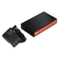 WI-TEK WiTek 8 portos Full Gigabit switch, 10/100/1000Mbps, külső adapter tápegység, tápfeszültség: 230Vac, méret 140x80x26mm, működési hőmérséklet: -10