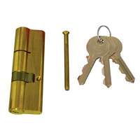 CORBIN Cilinder zárbetét 35+60mm, bronz rugók, DIN szabv., 5 csapos kulcs, fényes sárgaréz szín