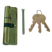 CORBIN Cilinder zárbetét 45+55mm, bronz rugók, DIN szabv., 5 csapos kulcs, fényes króm szín