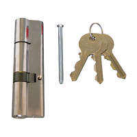 CORBIN Cilinder zárbetét 40+70mm, bronz rugók, DIN szabv., 5 csapos kulcs, fényeskróm szín