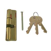 CORBIN Cilinder zárbetét 45+65mm, bronz rugók, DIN szabv., 5 csapos kulcs, fényes króm szín