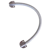 TIGERMAT Kábel átvezető fém gégecső, elektromos zárak kábelezéséhez, fém fej, 40 cm