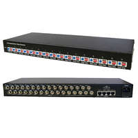 SOLLEYSEC Csavartérpár átalakító,16-csatornás, aktív, vevő oldali, BNC /CAT5, RJ45 és vagy sorkapocsos csatlakozó