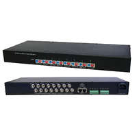 SOLLEYSEC Csavartérpár átalakító vevő-oldali, 8-csatornás aktív BNC /CAT5, RJ45 és vagy sorkapcsos csatlakozó