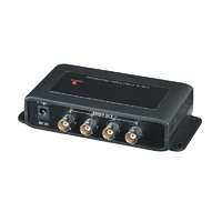 SC&T Videojel osztó, 1 csatornás 4-es, koax-os rendszerekhez, 4 videojel kimenet, 12Vdc, 230Vac adapterrel