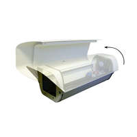SOLLEYSEC oldalra nyítható kameraház, 230 V AC fűtéssel, ventillátorral, szögletes ablakkal, 140x112x400, beige színben