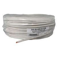 HONNOR SECURITY Kábel, 2+6 eres biztonságtechnikai, 2x0,8 mm és 6x0,6 mm névleges átmérőjű