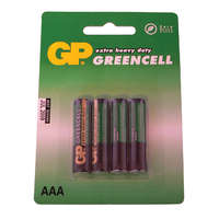 GP Elem, mikro, AAA,1,5 V cink-klorid, GP GREENCELL, kifolyásvédett, (R03 GP24G-C4).