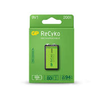 GP GP Recyko, 9V tölthető elem, NiMH, 200 mAh