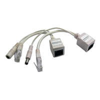 PROVISION-ISR Tápfeszültség továbbító szett (adó-vevő) DC Ethernet hálózaton keresztül, max. 50m