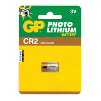GP Elem,3 V lithium ,GP PHOTO hengeres fényképezőgép-elem,(CR2-C1 GP).