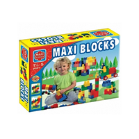 Magyar Gyártó Maxi Blocks nagy dobozos építőkockák 56 db-os - D-Toys