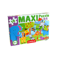 Magyar Gyártó Maxi puzzle Dzsungel állatokkal - D-Toys