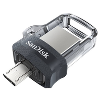 SanDisk SanDisk Dual Drive m3.0 128 GB USB micro USB pendrive mobil memória 150 MB/s (SDDD3-128G-G46) (173386)