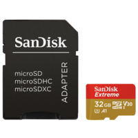 SanDisk Sandisk microSD extreme 32 GB memóriakártya 100mb/s cl10 UHS-I v30 A1 SDSQXAF-032G-GN6MA micro SD (173420)