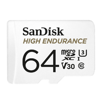SanDisk Sandisk microSDXC high endurance 64 GB memóriakártya 100 mb/s c10 u3 v30 micro SD XC (183566)