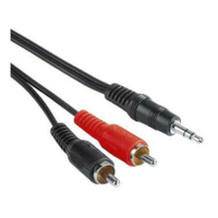 Hama Hama ST Eco 3,5mm jack - 2 RCA audio összekötő kábel 5,0m (30456)