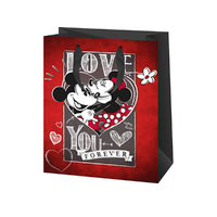 Cardex Mickey és Minnie egér mintás méretű exkluzív ajándéktáska 18x10x23cm